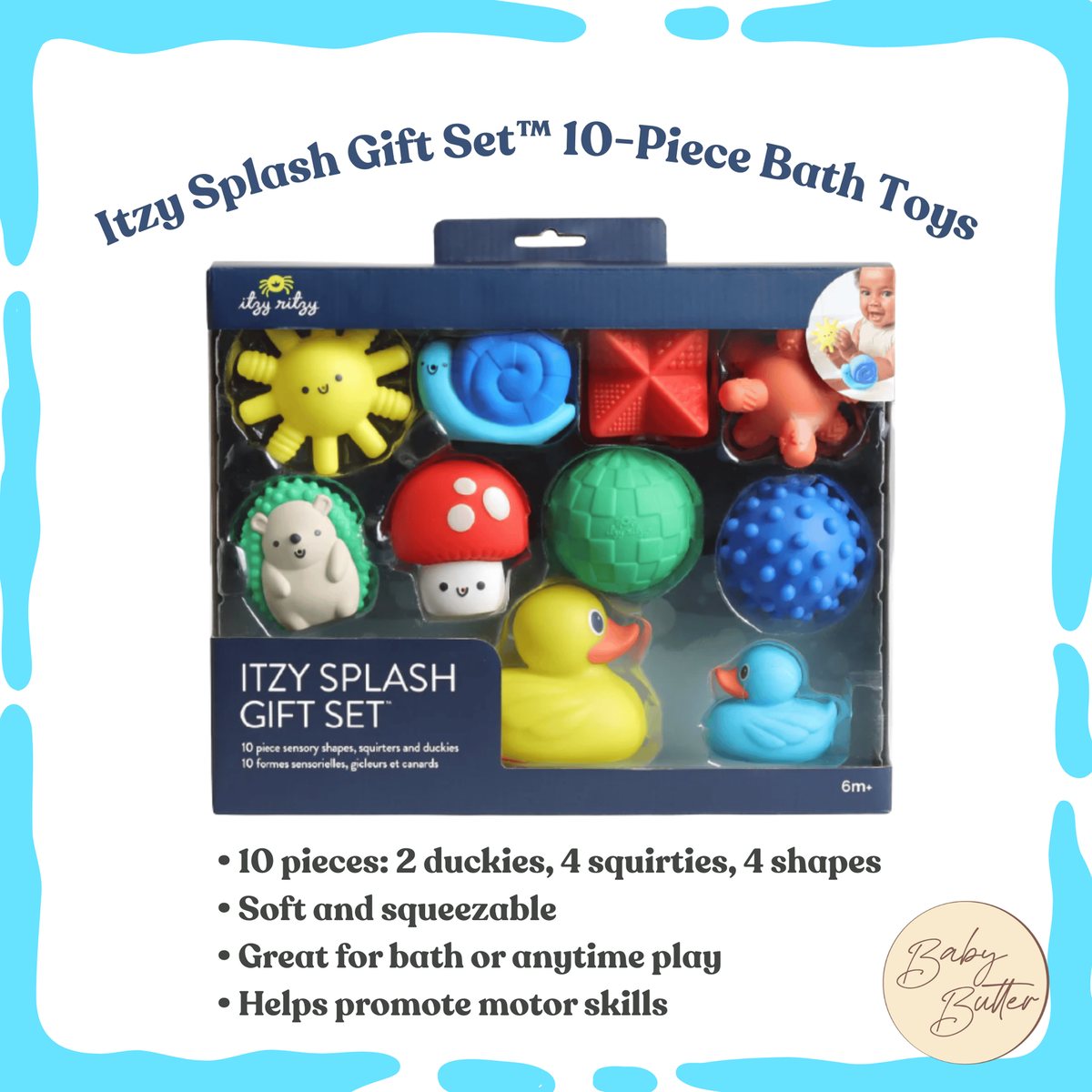 Itzy Ritzy Splash Gift Set™ 10-Piece Bath Toys